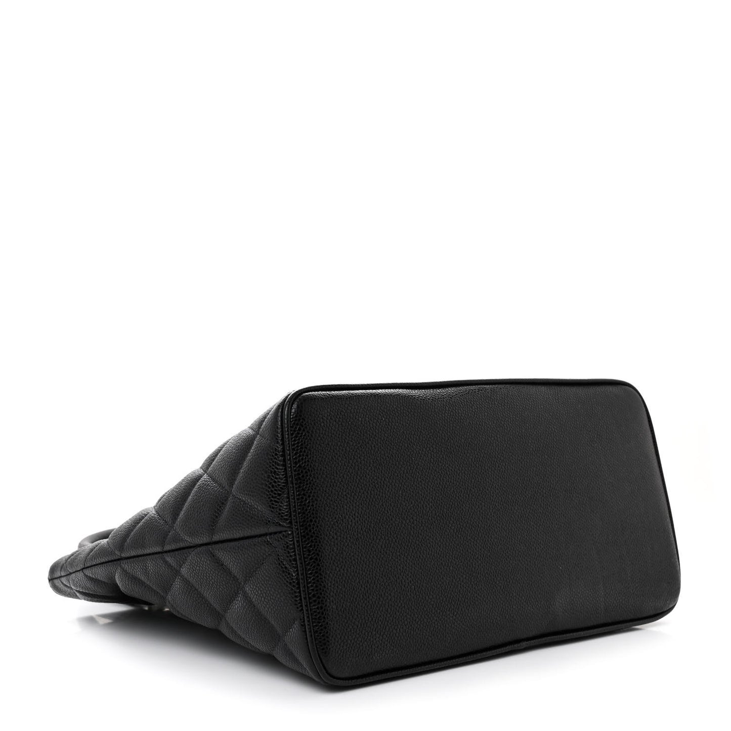 Caviar Quilted Medallion Tote Black