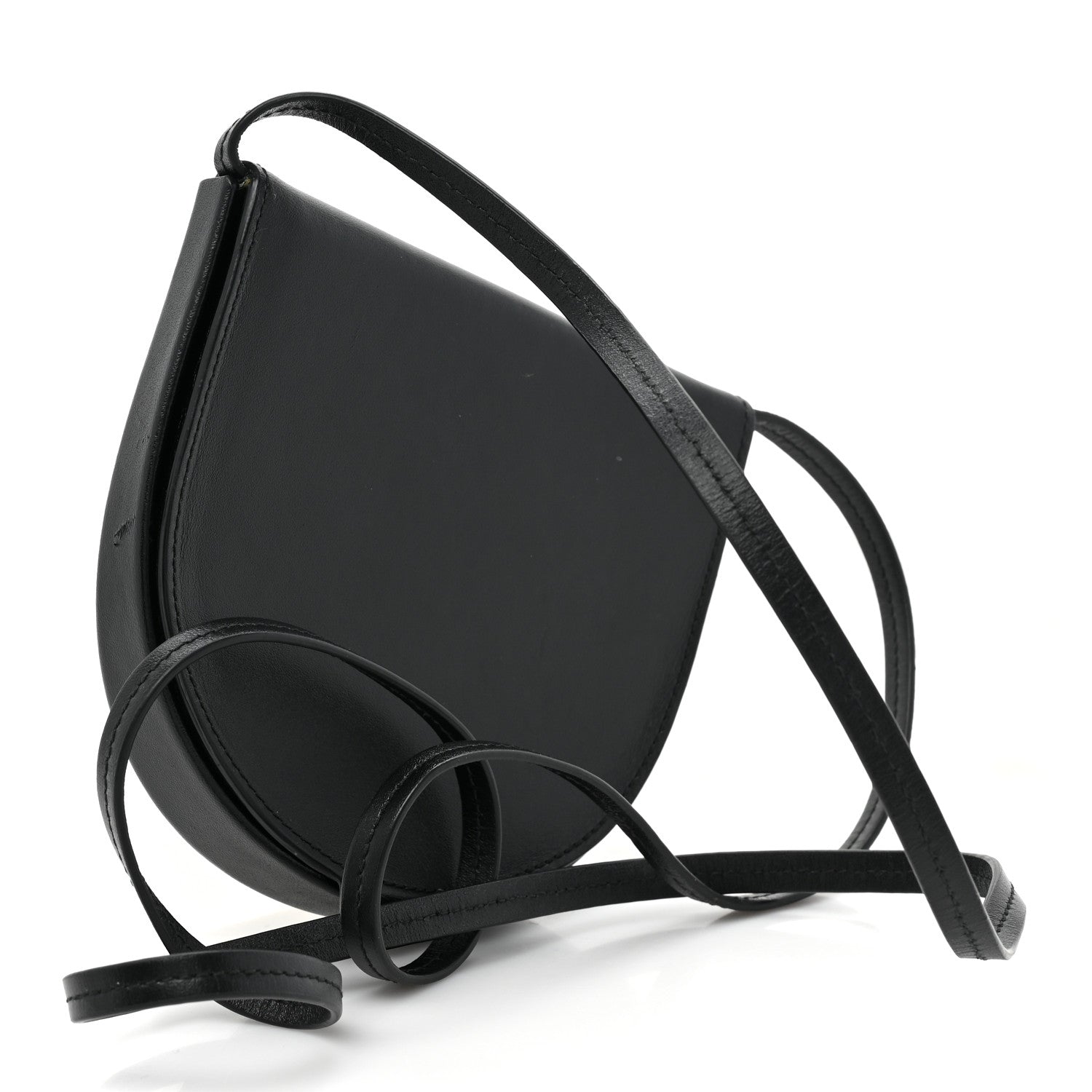 Loewe Calfskin Crystal Flower Mini Heel Pouch Black 3 of 10