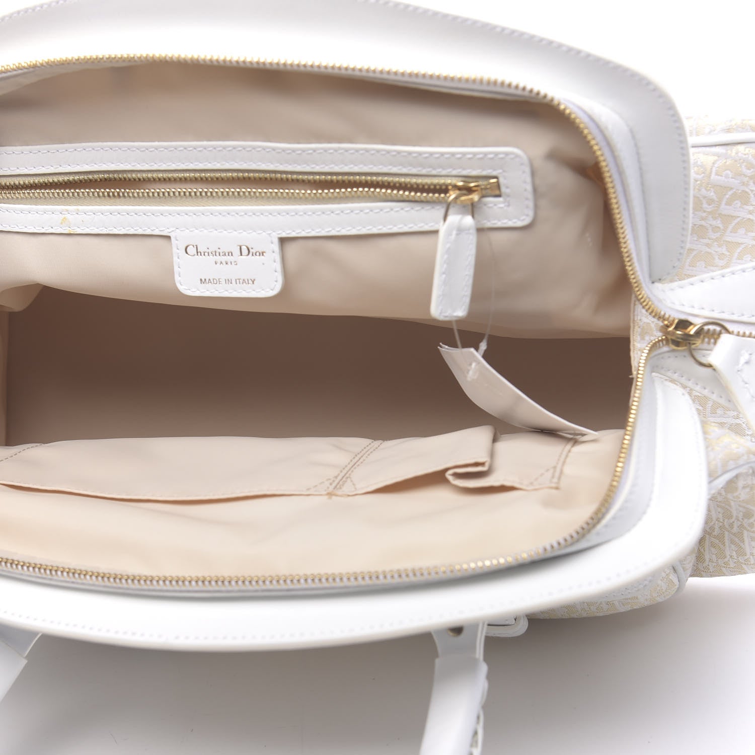 Christian Dior Monogram Large My Dior Frame Pocket Satchel White 5 of 16