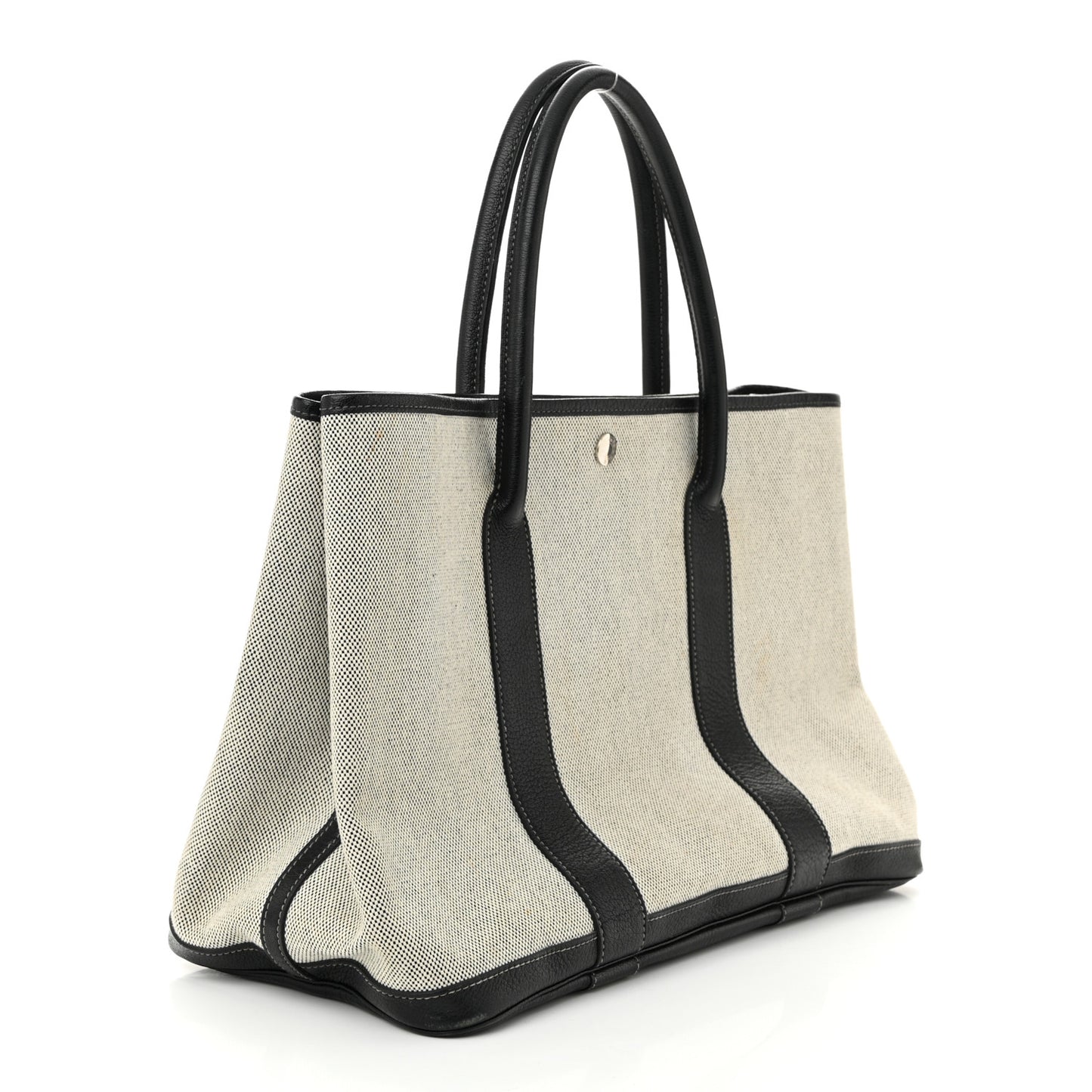 Toile Negonda Garden Party 36 MM Tote Black Ecru