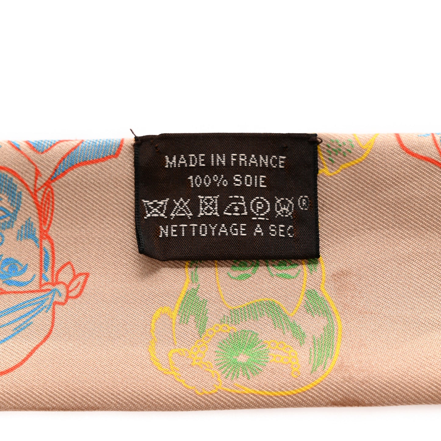 Silk Dress Code Twilly Camel Vert Bleu