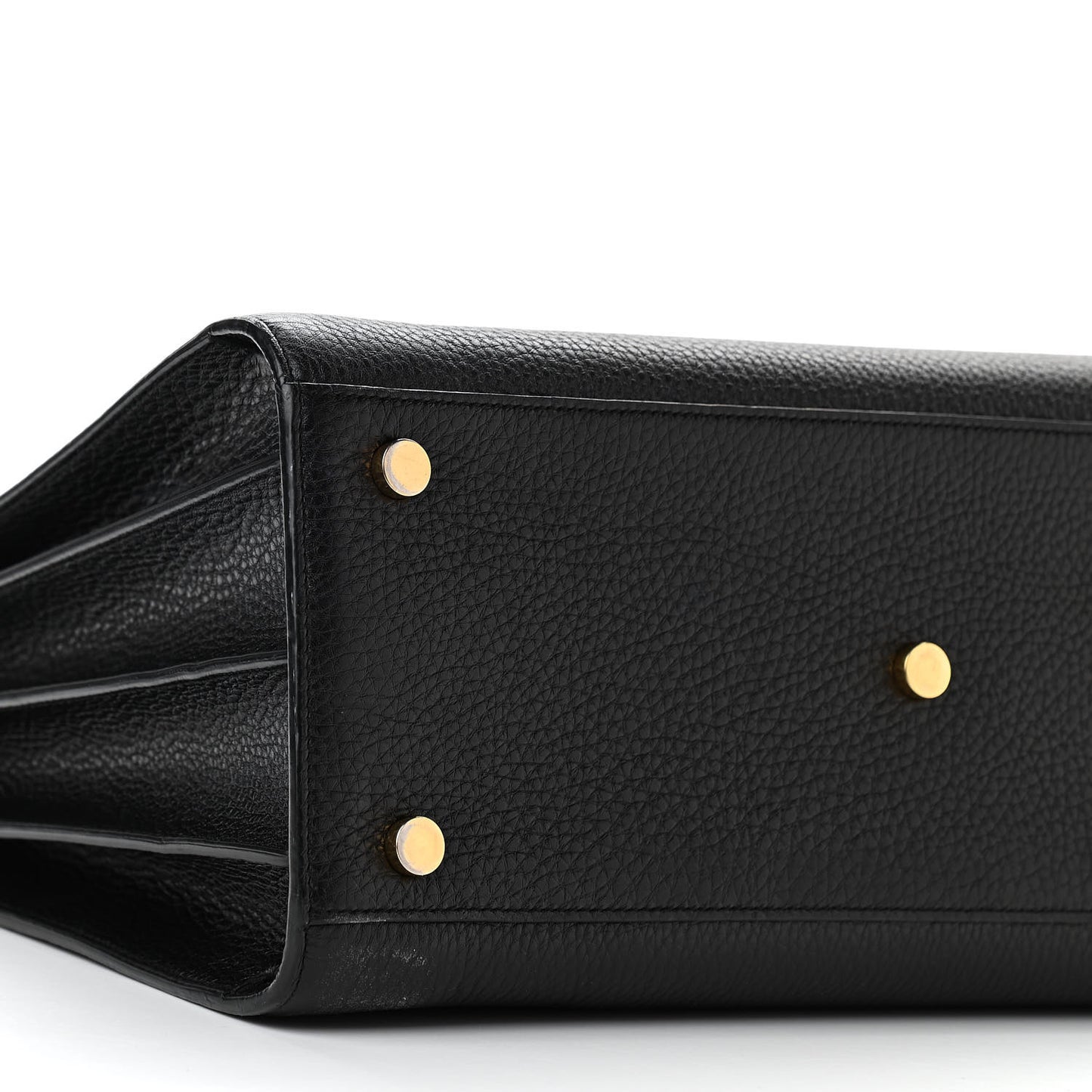 Grained Calfskin Small Sac De Jour Black