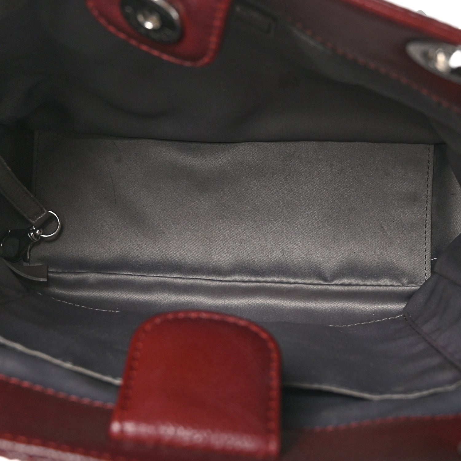 Chanel Caviar Quilted Petit Shopping Tote PST Burgundy 5 of 11