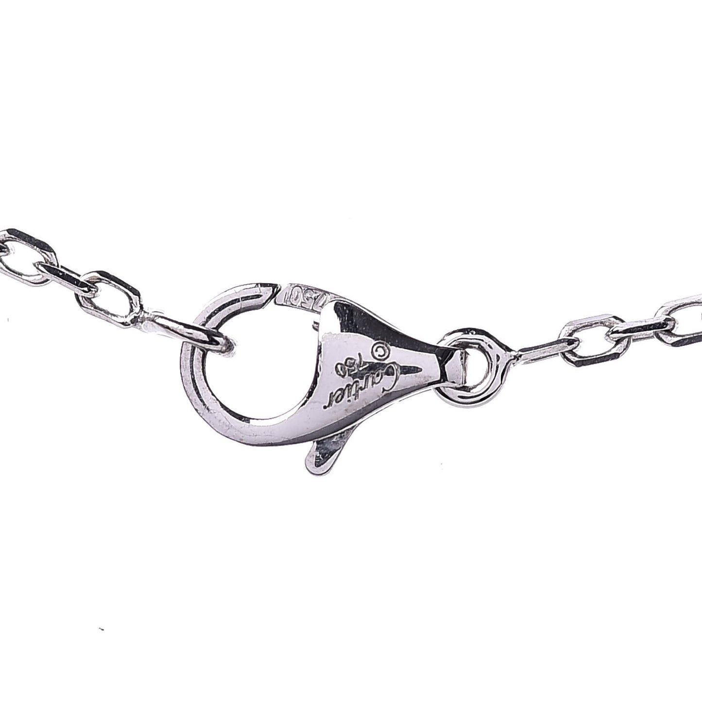 18K White Gold Diamond Amethyst Hindu Mysterieuse Pendant Necklace