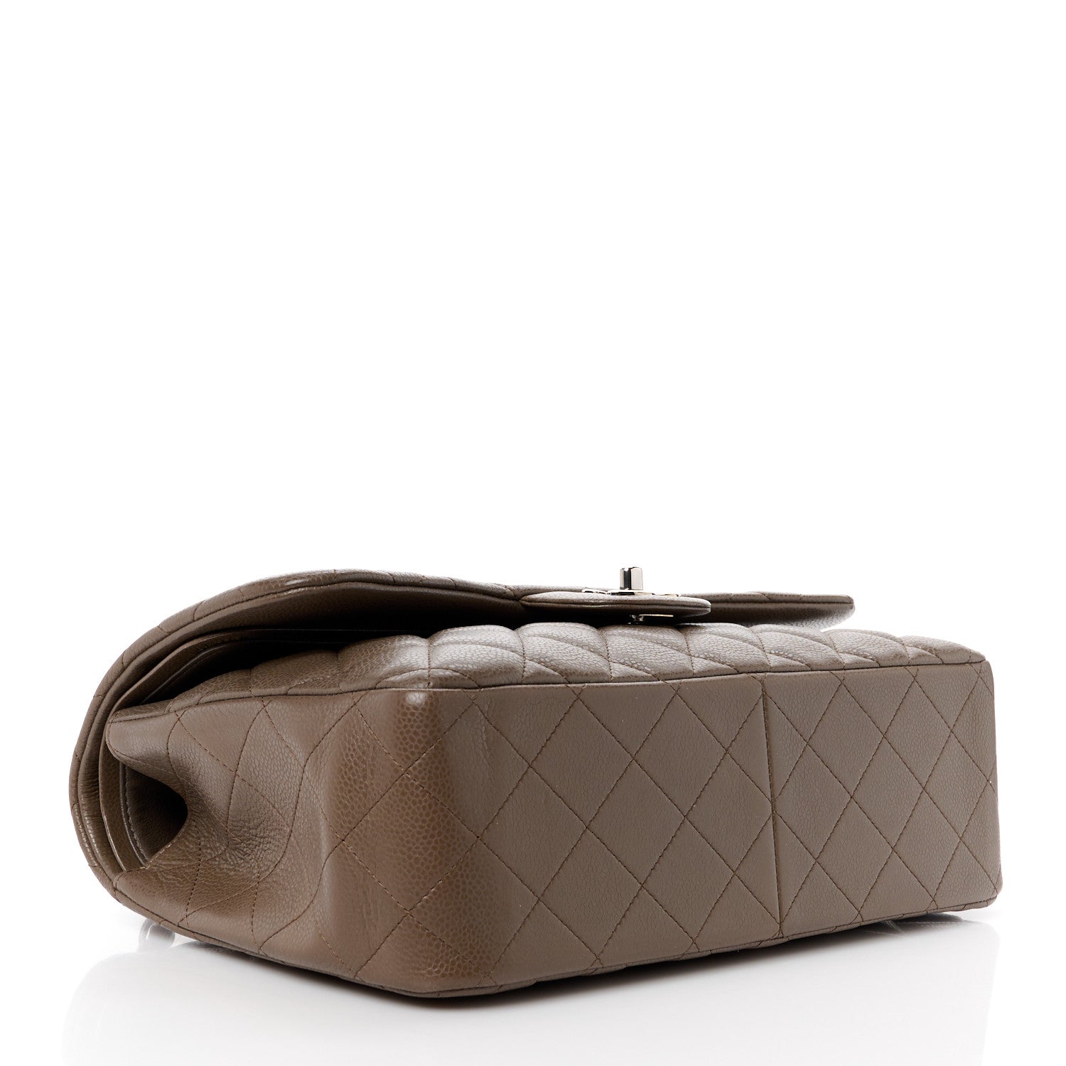 Chanel Caviar Quilted Jumbo Double Flap Dark Grey 4 of 11