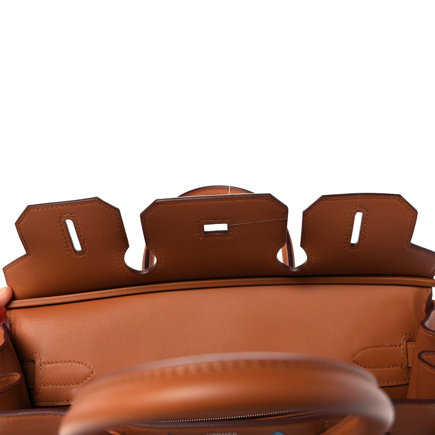 Hermes Swift Epsom Tressage Birkin 30 Gold Bleu de Nord Bleu Indigo 19 of 34