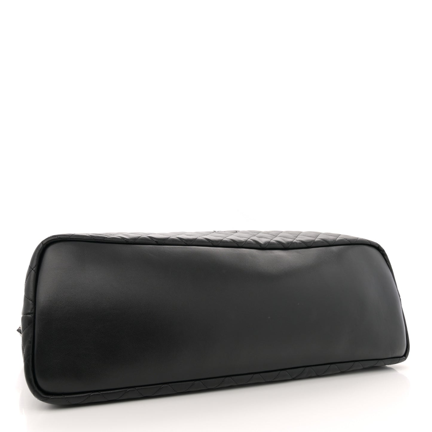 Calfskin Quilted ES Giant Travel Bag Black