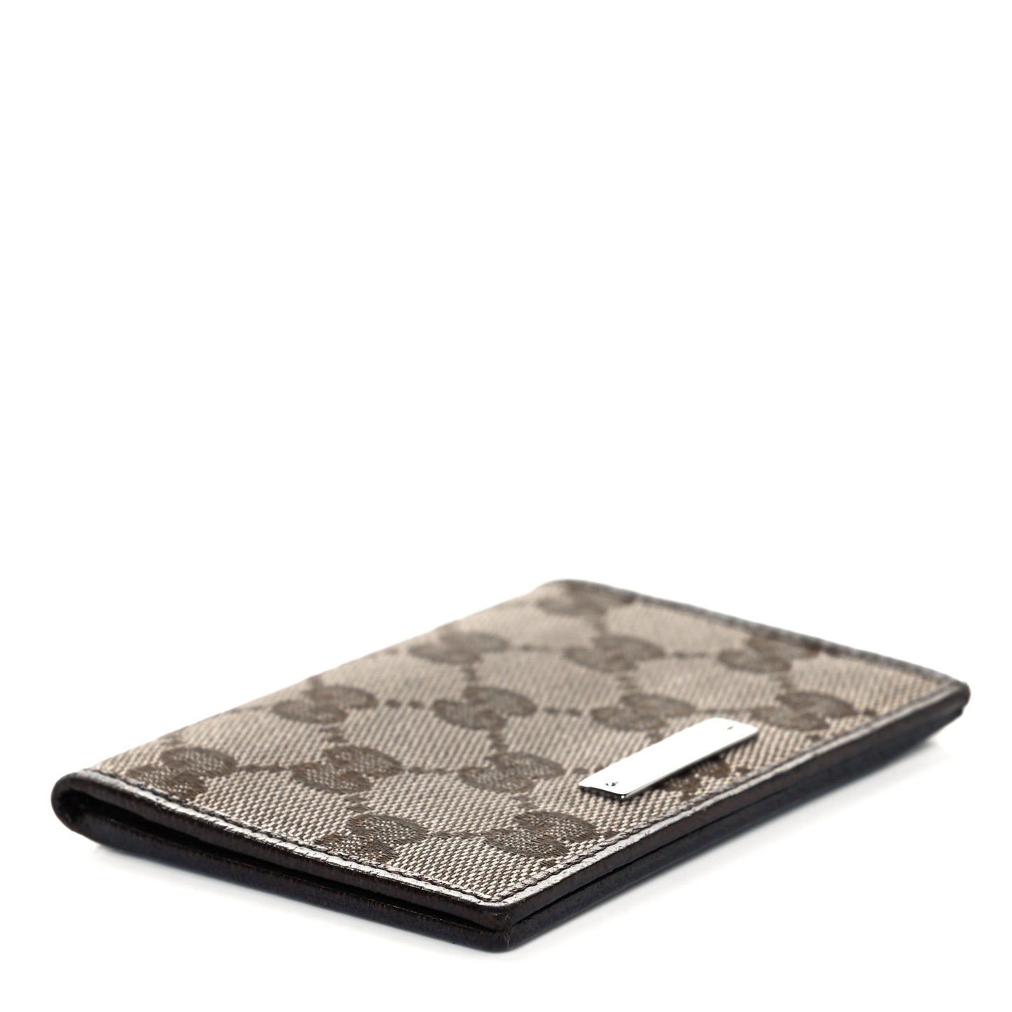 GG Monogram Bi-Fold Wallet Dark Brown