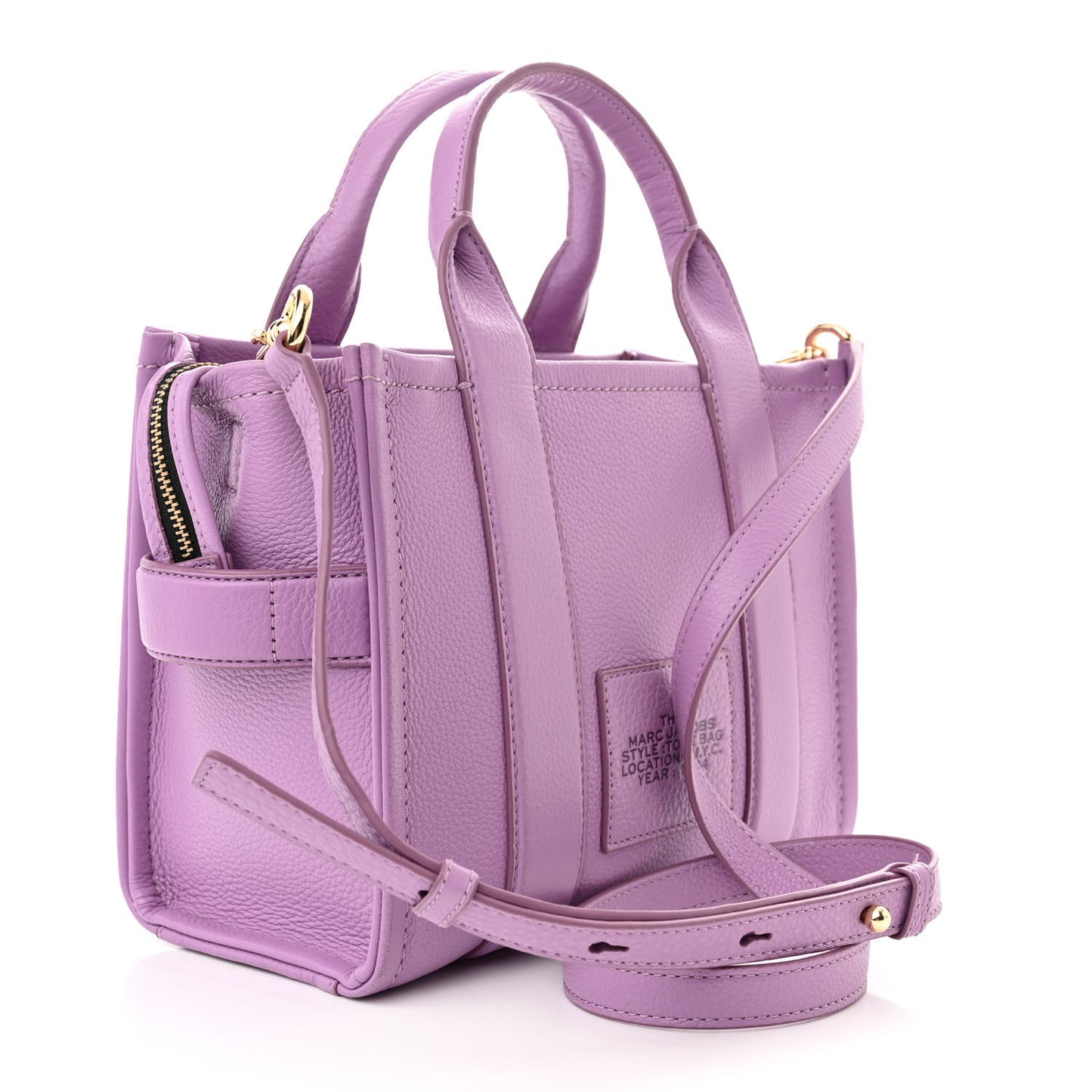 Grained Calfskin Small The Tote Bag Regal Orchid