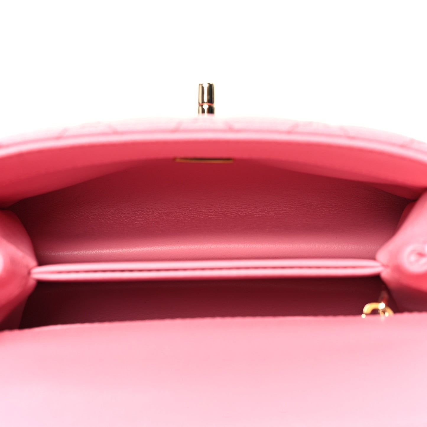 Caviar Quilted Extra Mini Coco Chain Handle Flap Pink