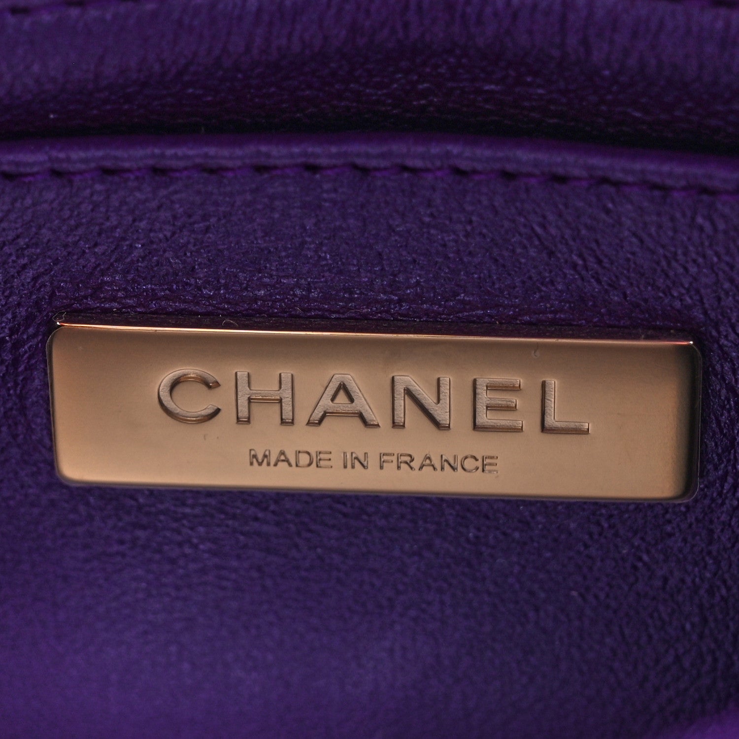Chanel Mirror Calfskin Metallic Calfskin Quilted Hollywood Boulevard Mini Flap With Star Coin Purse Purple 8 of 13