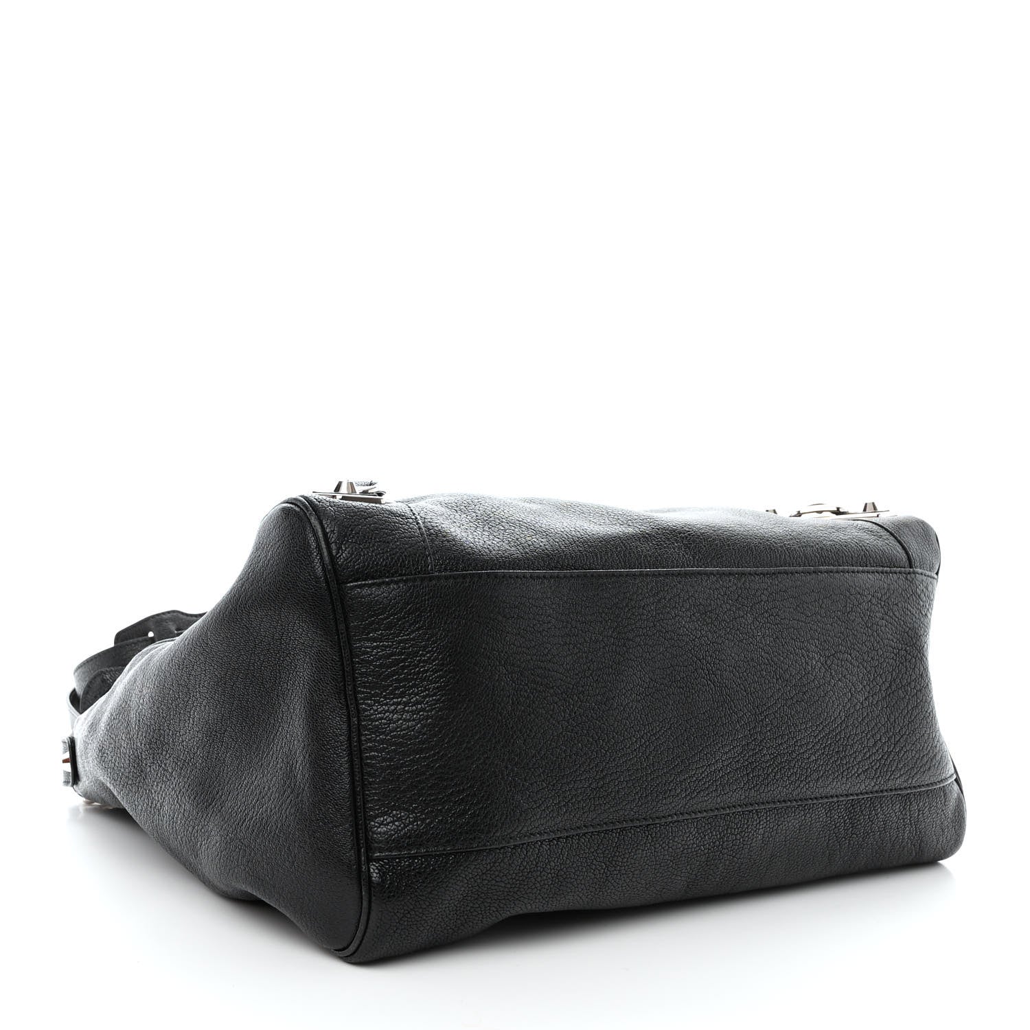 Balenciaga Chevre Silver Metallic Edge Hardware Velo Black 4 of 10