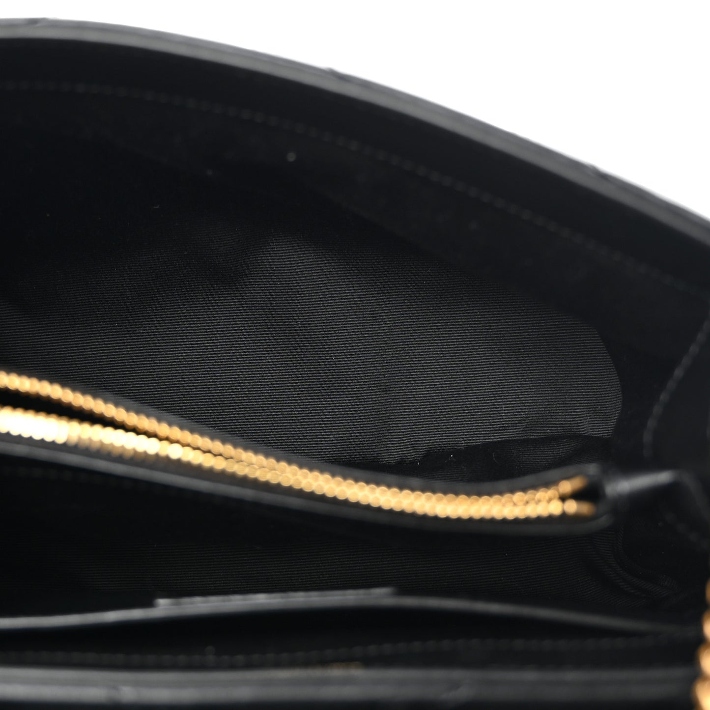 Calfskin Y Quilted Monogram Small Loulou Chain Satchel Black