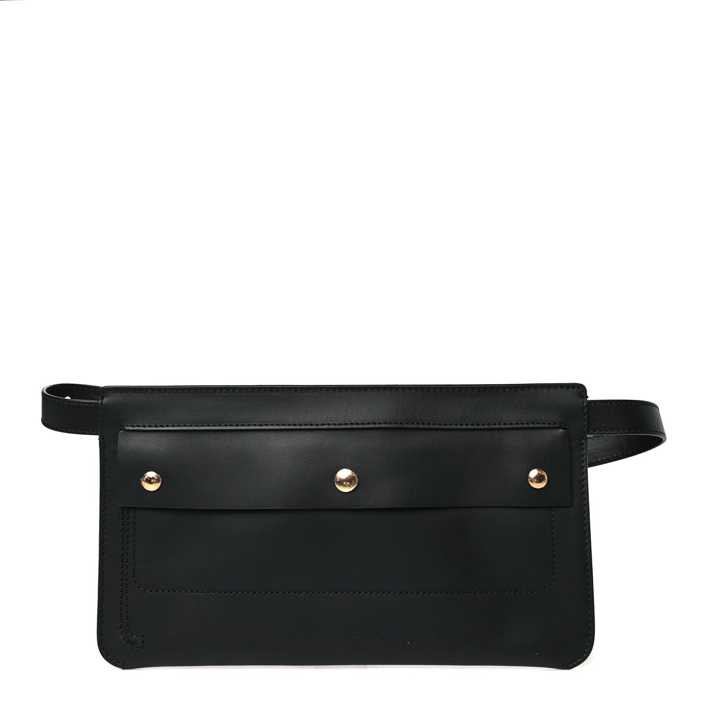 Calfksin Slim Belt Bag Black