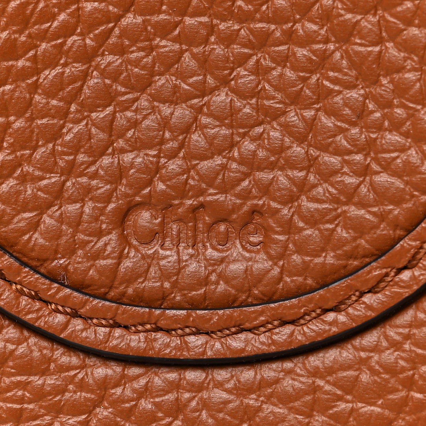 Calfskin Nano Marcie Saddle Bag Tan