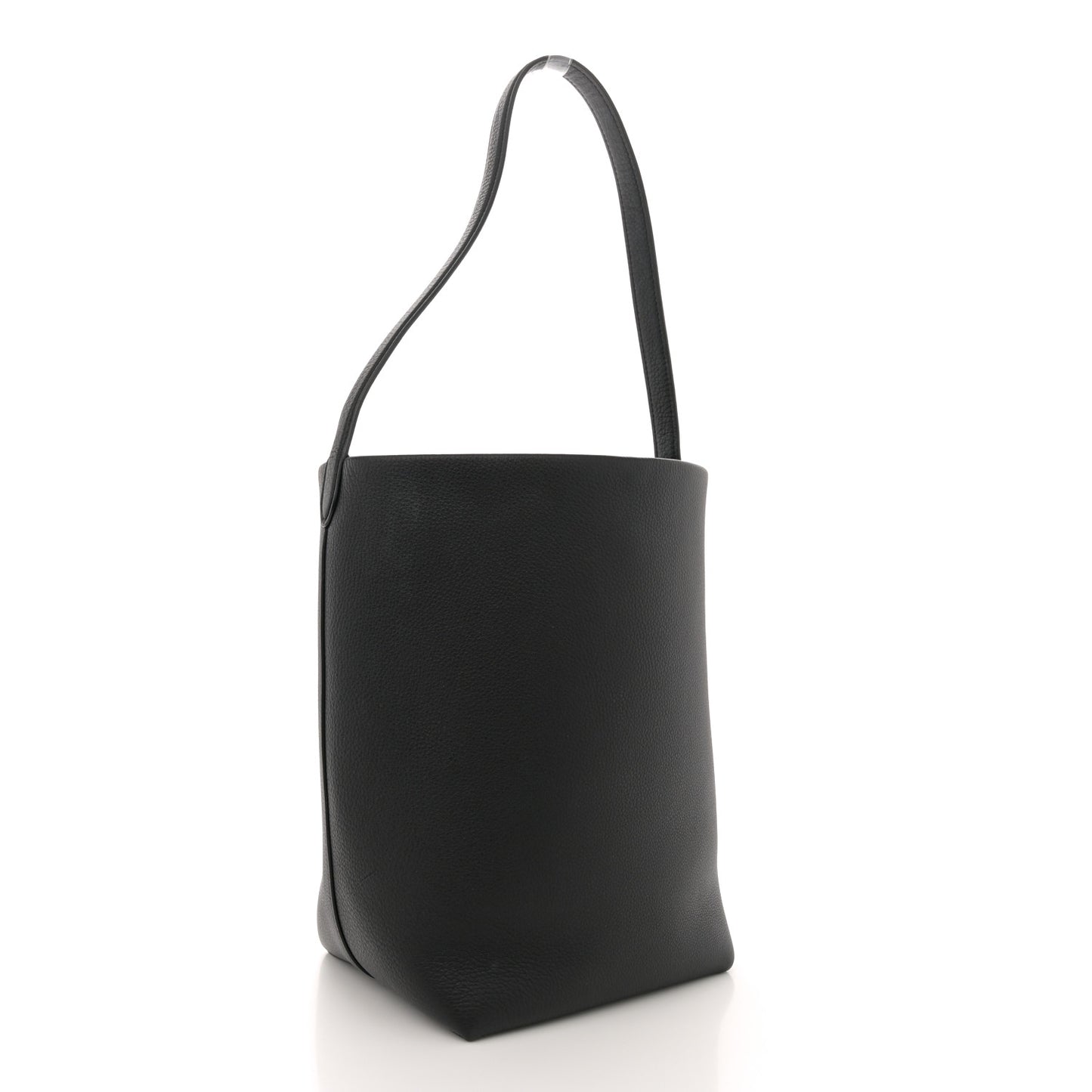 Grained Calfskin Medium N/S Park Tote Black