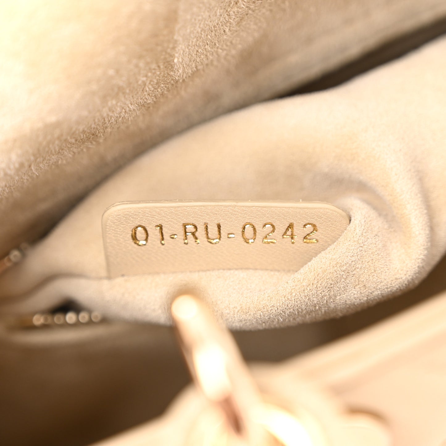 Lambskin Cannage Small My ABCDior Lady Dior Beige