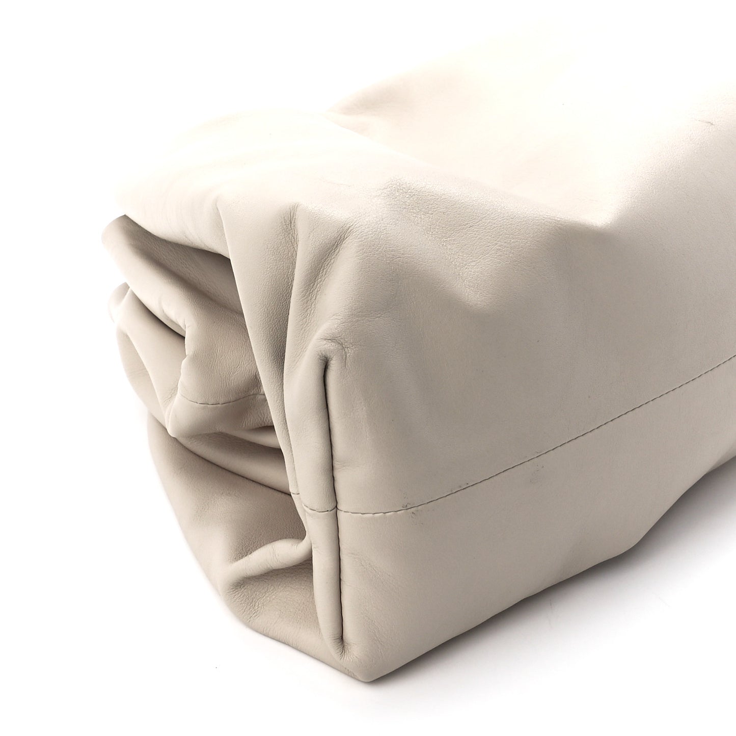 Smooth Butter Calf The Pouch Oversized Clutch Plaster