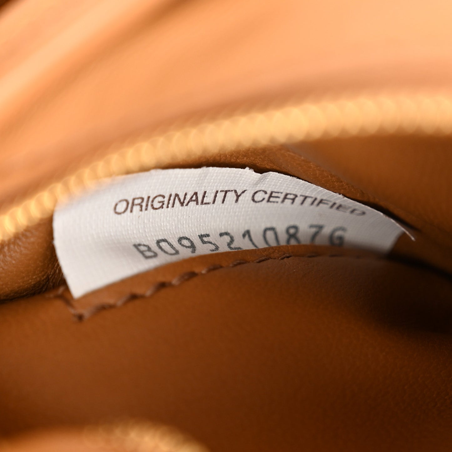 Nappa Maxi Intreccio Padded Cassette Crossbody Bag Caramel