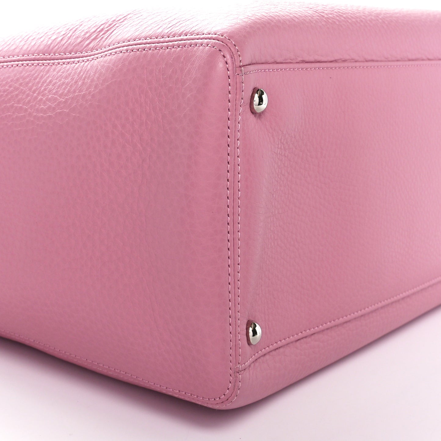 Calfskin Cerf Executive Shopper Tote Pink