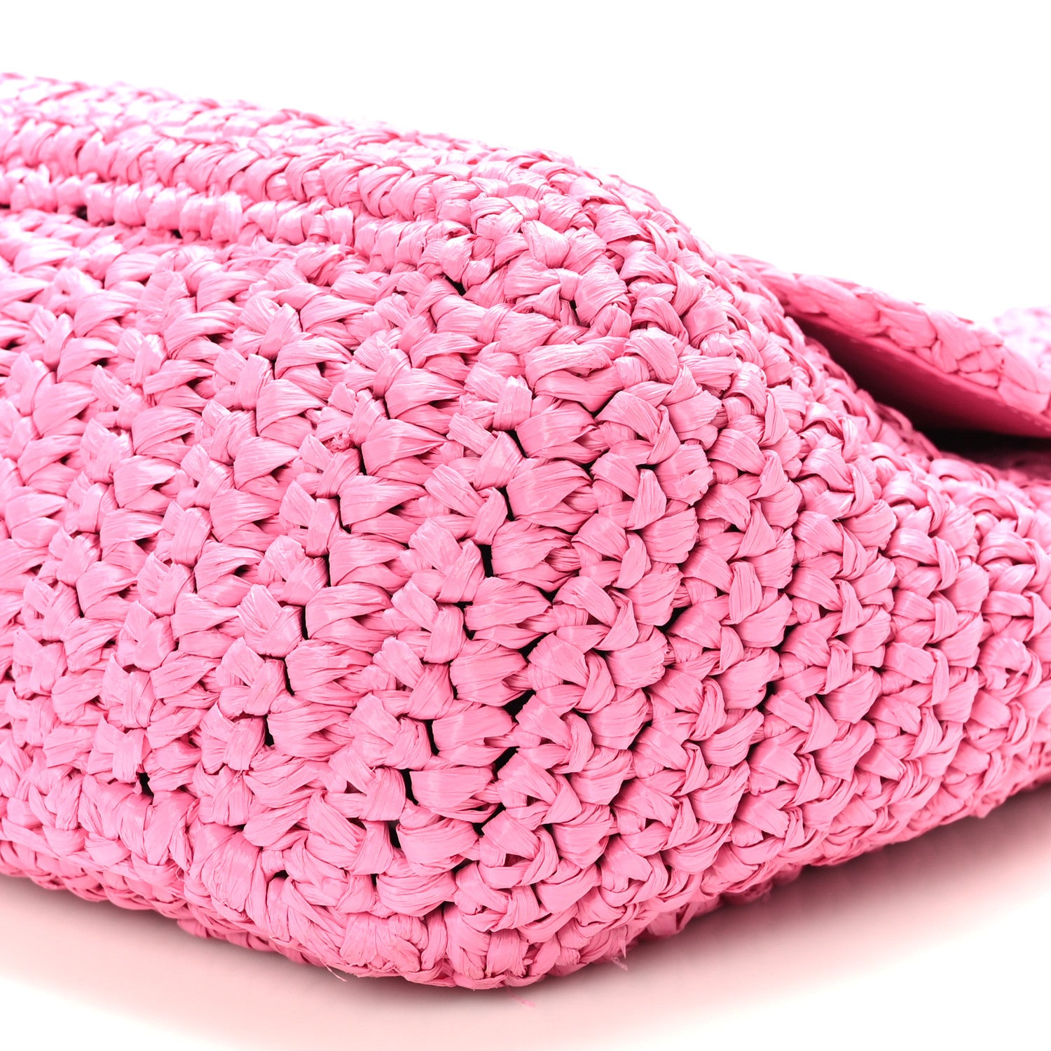 Saint Laurent Raffia Calfskin Monogram Medium Niki Chain Satchel Bright Pink 9 of 9