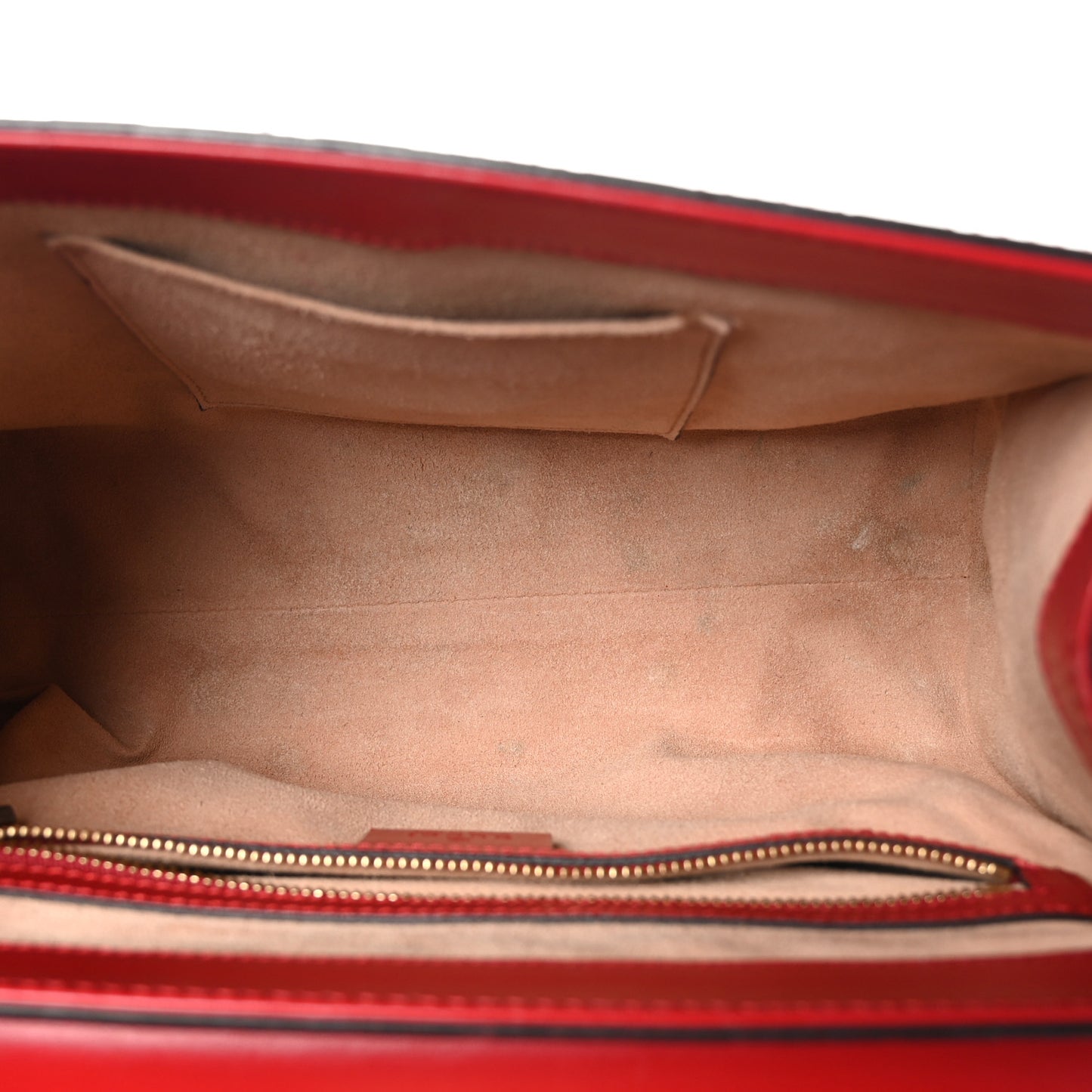 Guccissima Signature Small Padlock Top Handle Bag Hibiscus Red