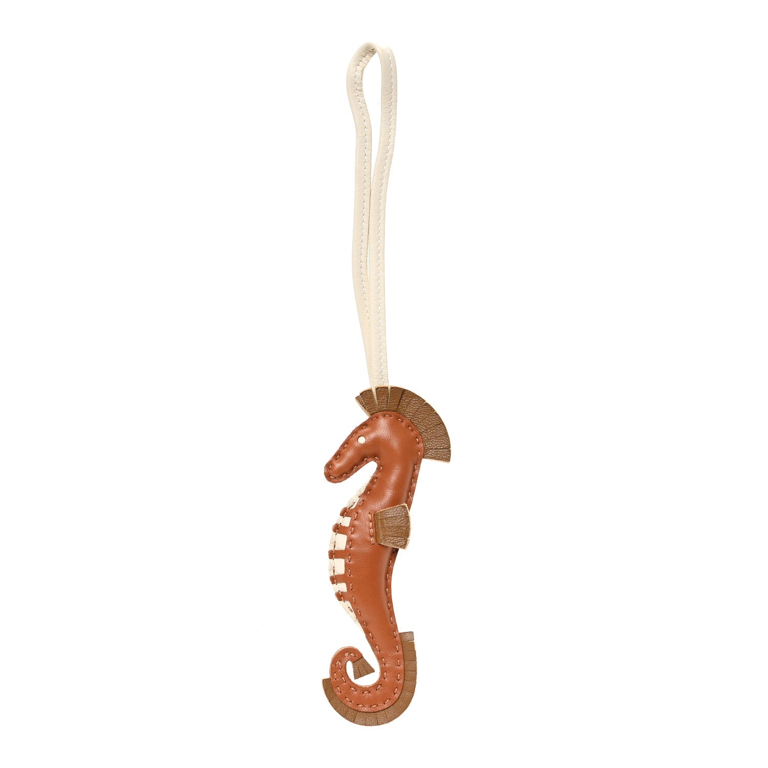 Hermes Milo Lambskin Hippo Bag Charm Gold Kraft Craie 1861869