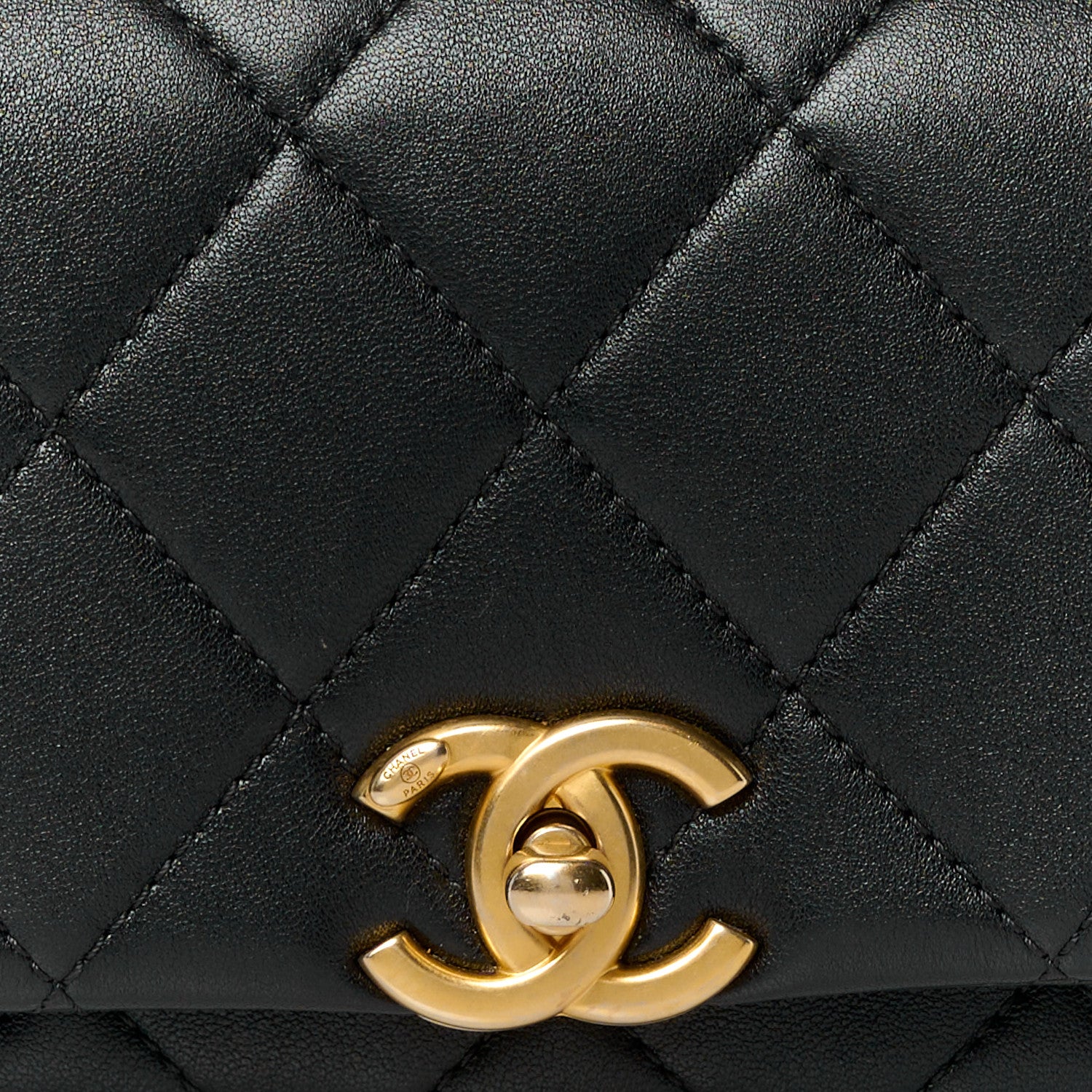 Chanel Shiny Lambskin Small Chain Is More Flap Black 8 of 11