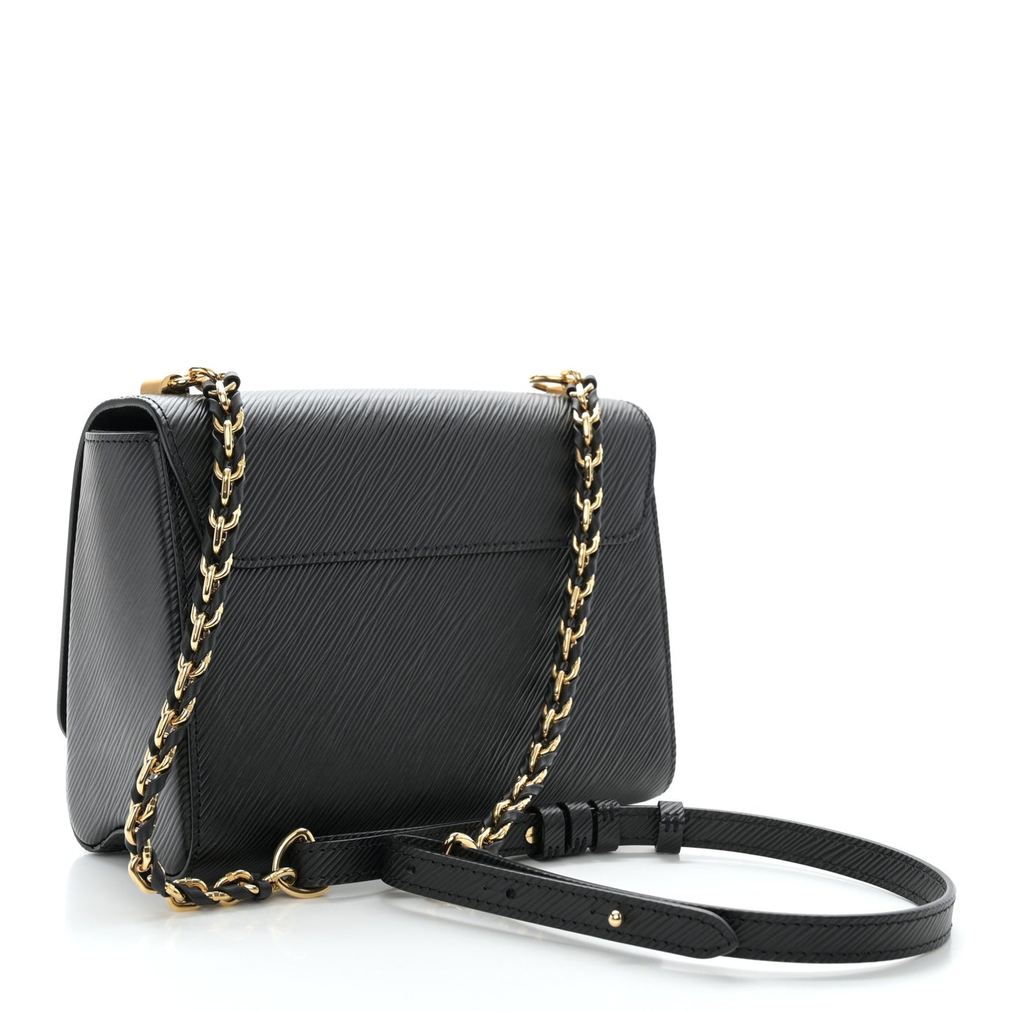 Epi Twist Shoulder Bag MM Matte Black