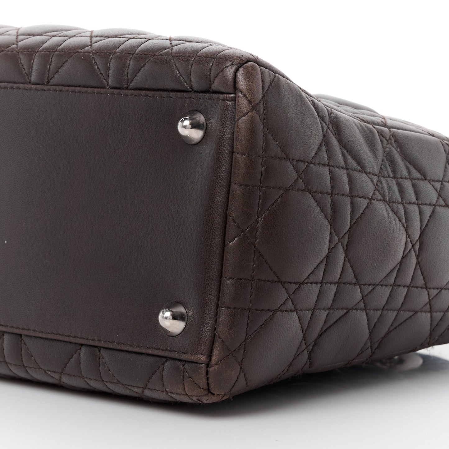 Lambskin Cannage Large Lady Dior Brown