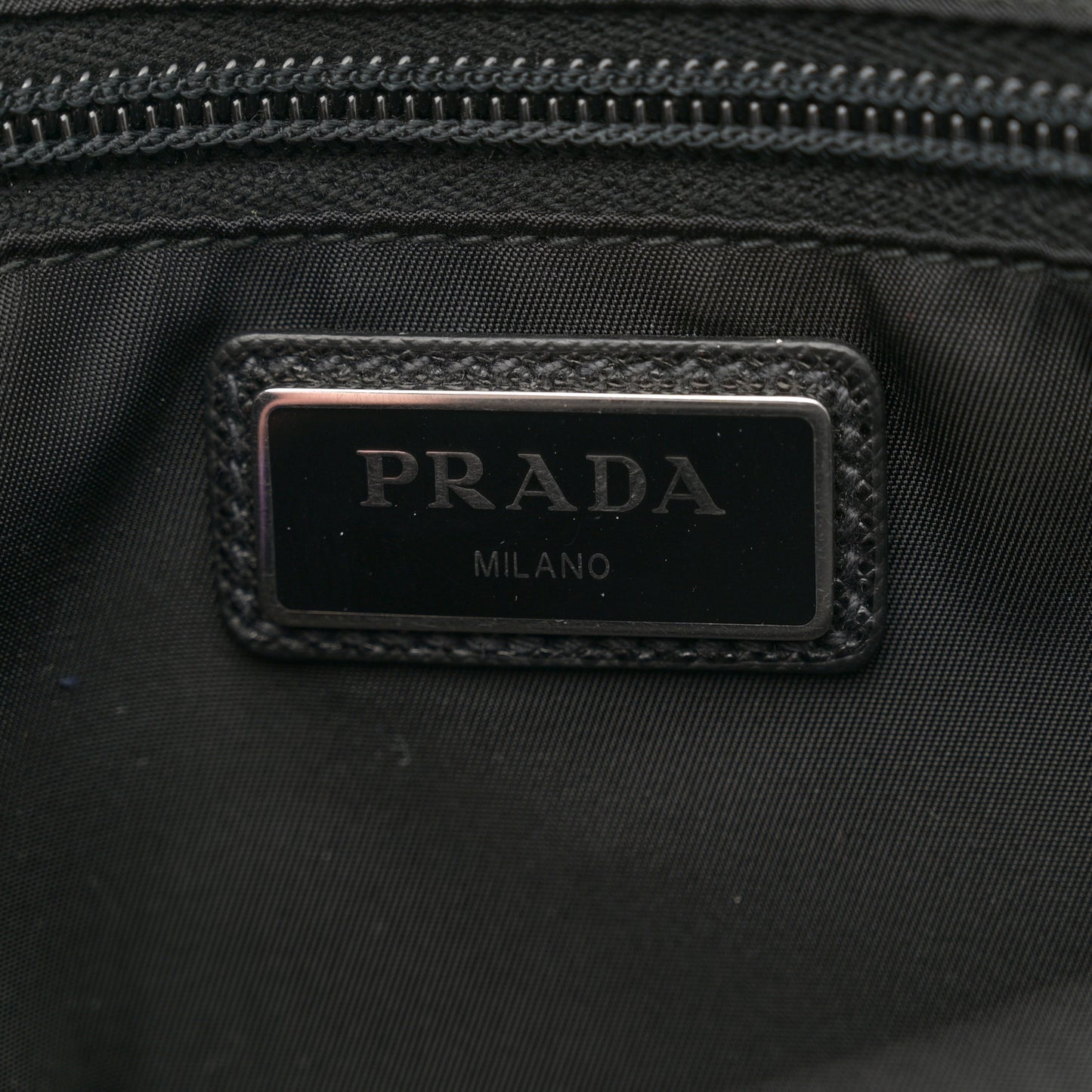 Re-Nylon Saffiano Belt Bag L Black