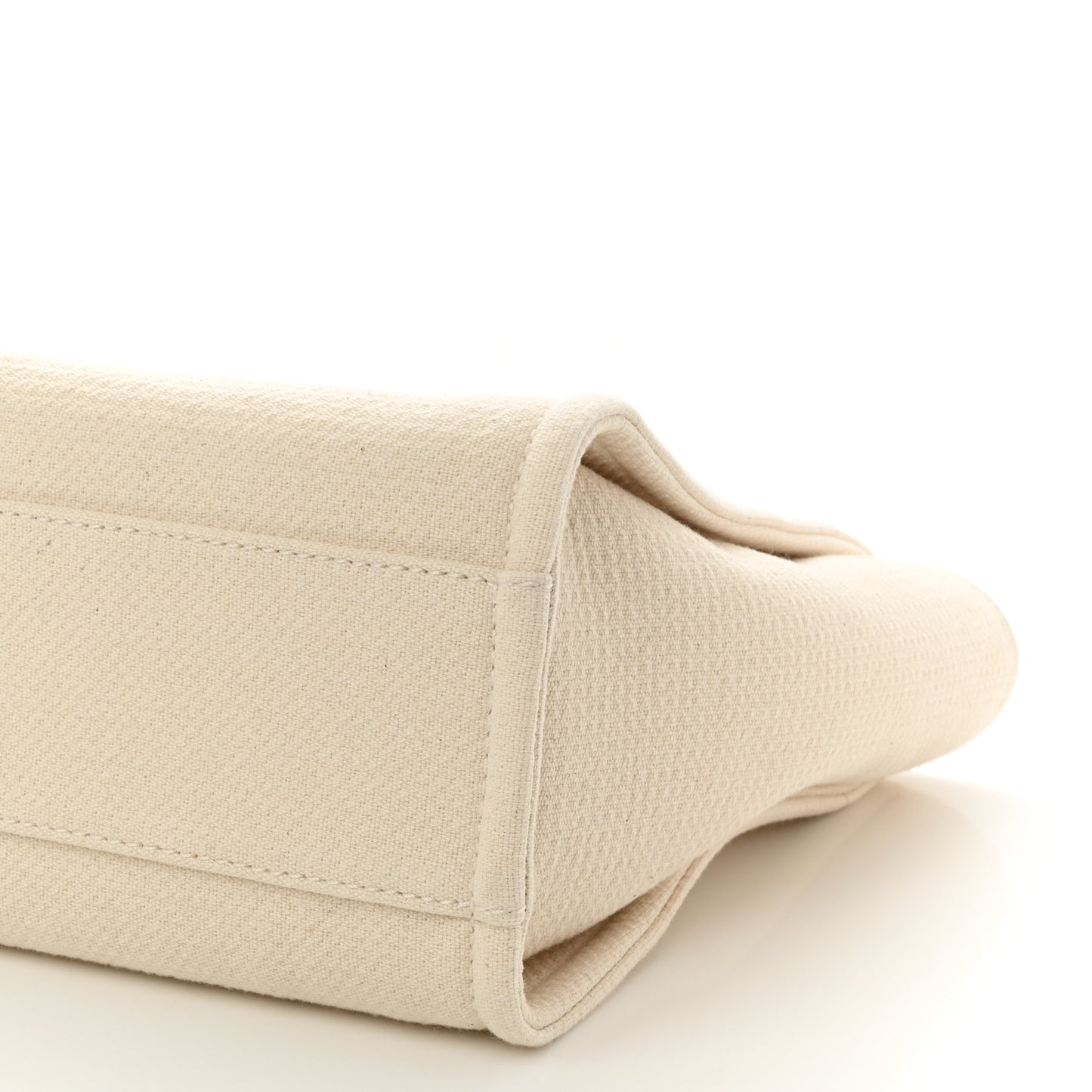 Mixed Fibers Small Deauville Tote White