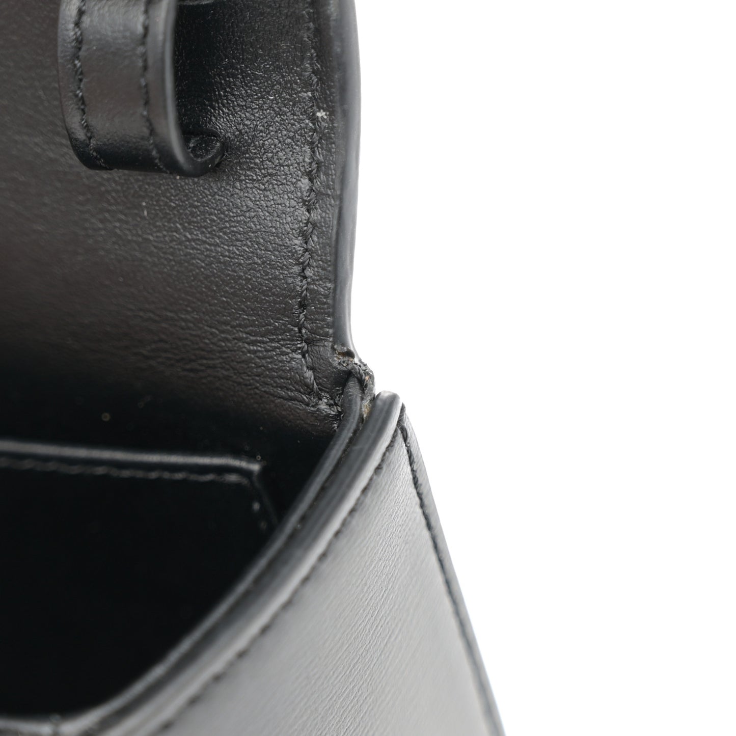 Shiny Calfskin Mini Triomphe Black