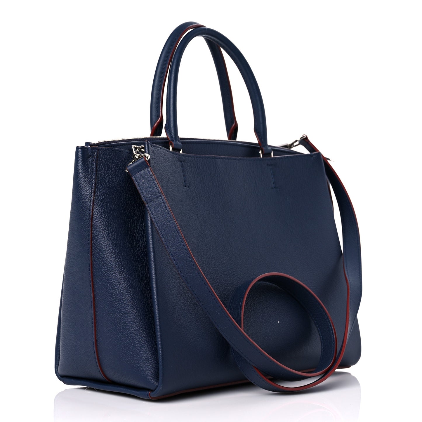 Calfskin Lockmeto Marine Rouge