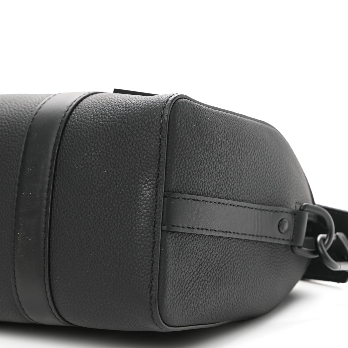 Calfskin Damier City Keepall Black
