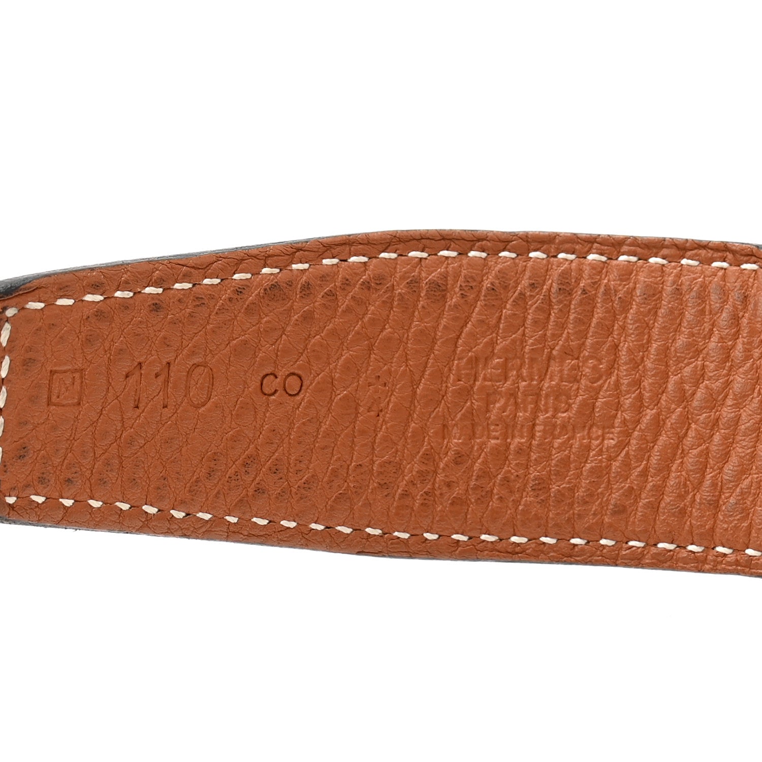 Hermes Box Togo 32mm H Belt 110 44 Black Gold 5 of 8