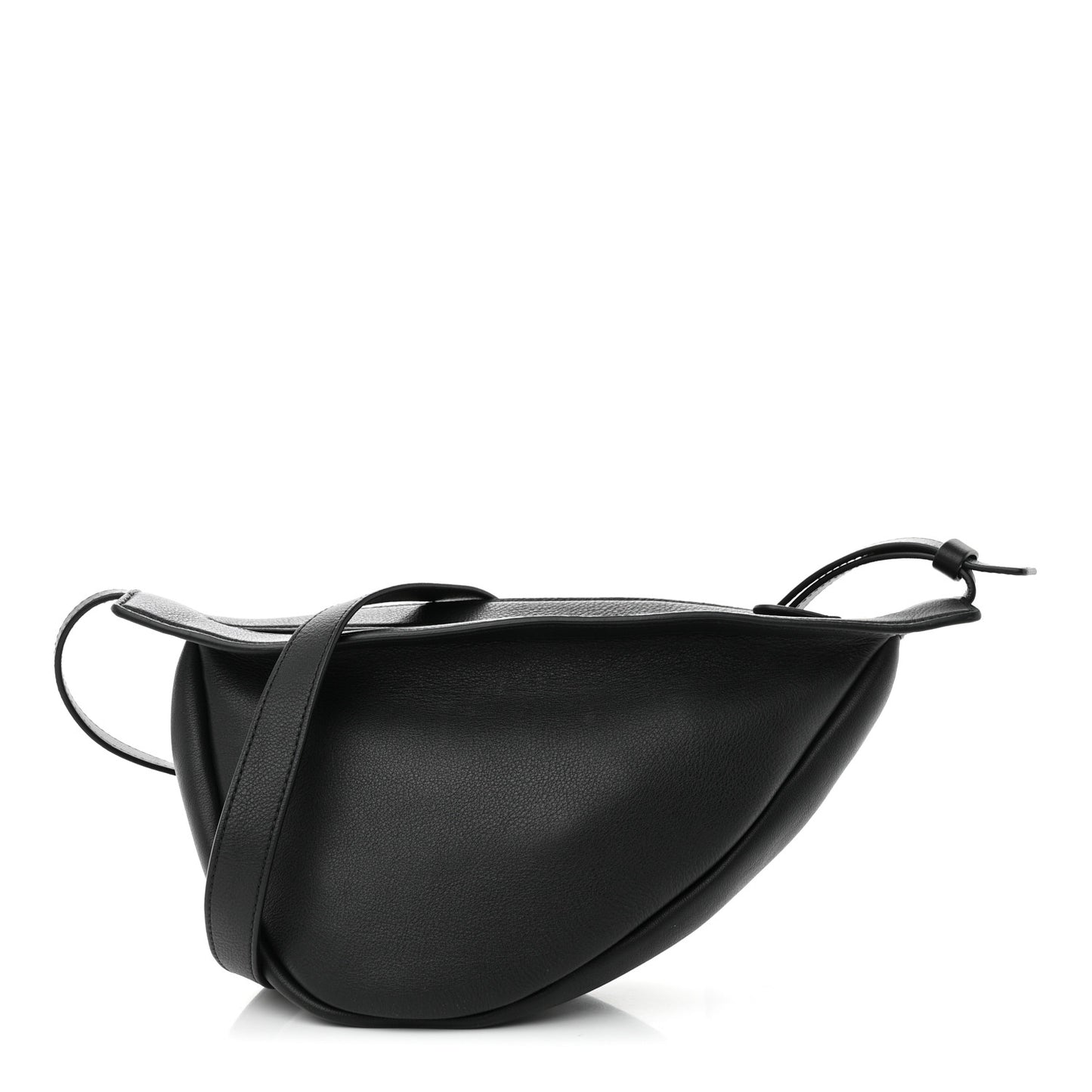 Smooth Calfskin Small Slouchy Banana Bag Black