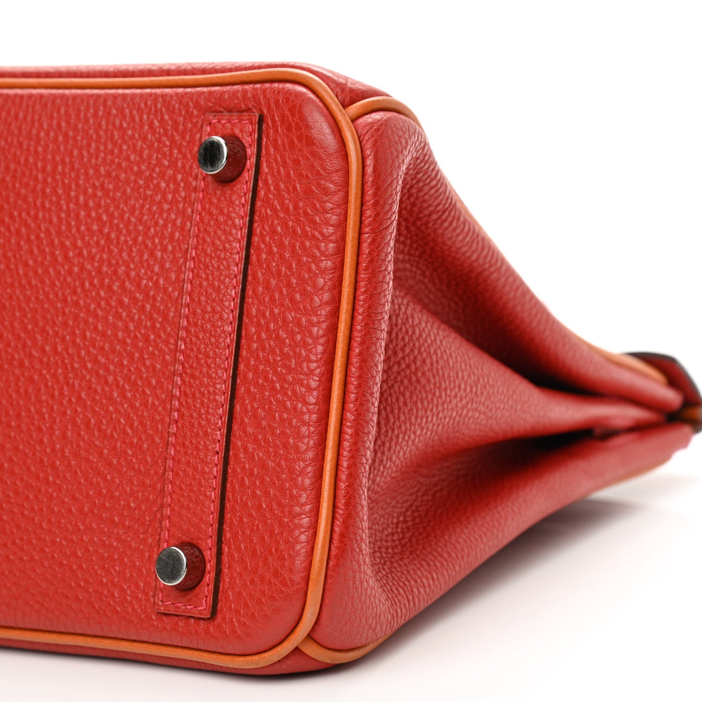 Togo Bi-Color Birkin 30 Rouge Casaque Potiron