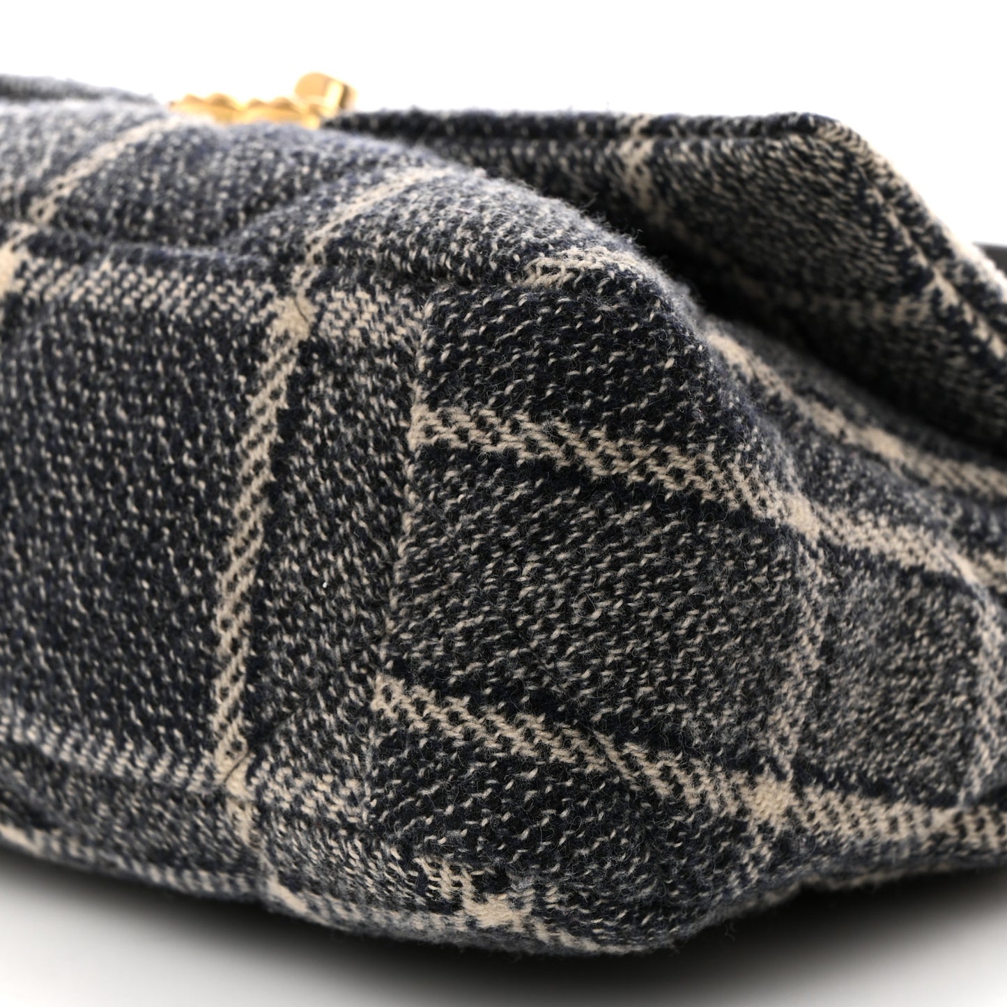 Tweed Quilted Medium Chanel 19 Flap Grey Navy