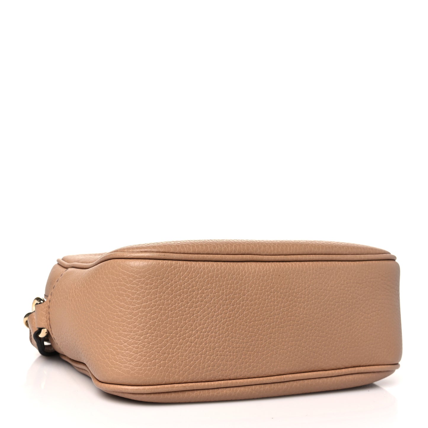 Pebbled Calfskin Small Soho Disco Bag Camelia