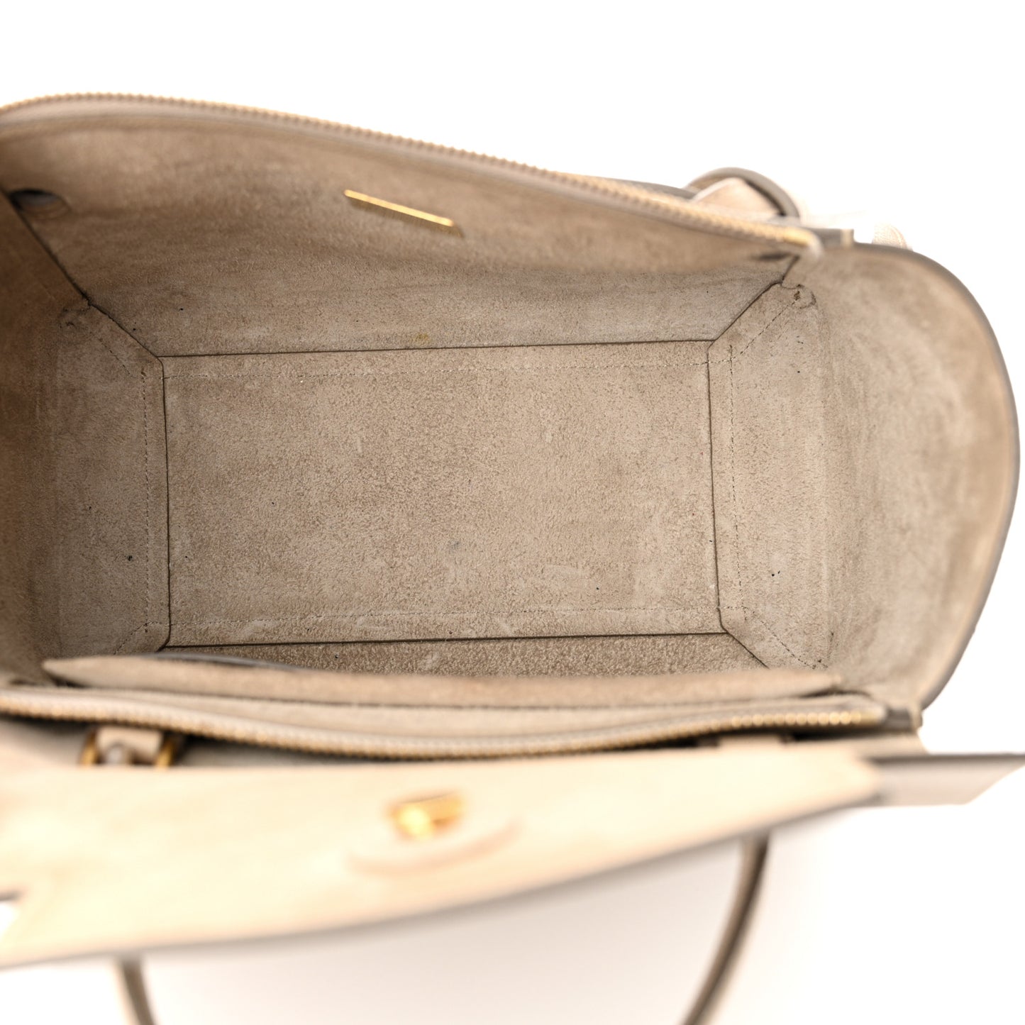 Grained Calfskin Micro Belt Bag Light Taupe