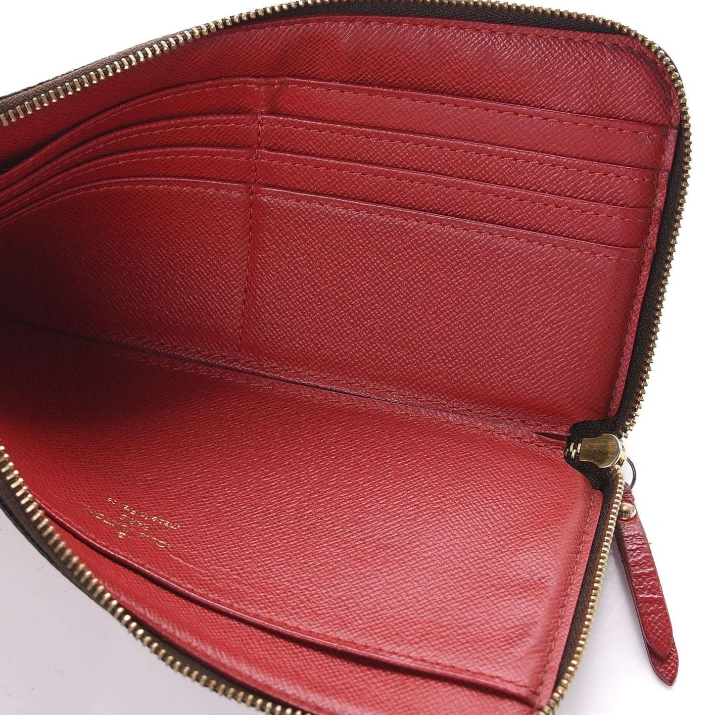 Damier Ebene Complice Trunks and Bags Wallet Red