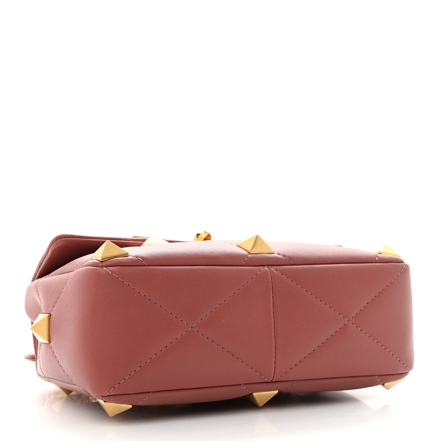 Nappa Medium Roman Stud Shoulder Bag Gingerbread
