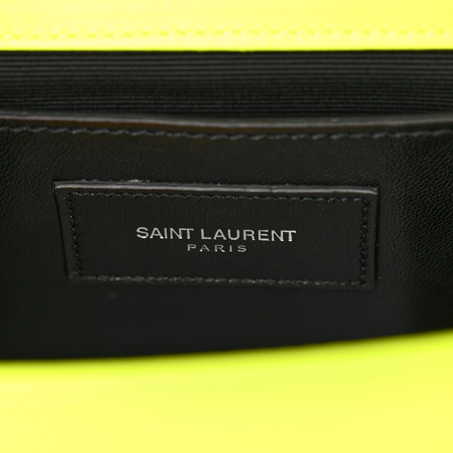 Smooth Calfskin Small Monogram Kate Satchel Neon Yellow