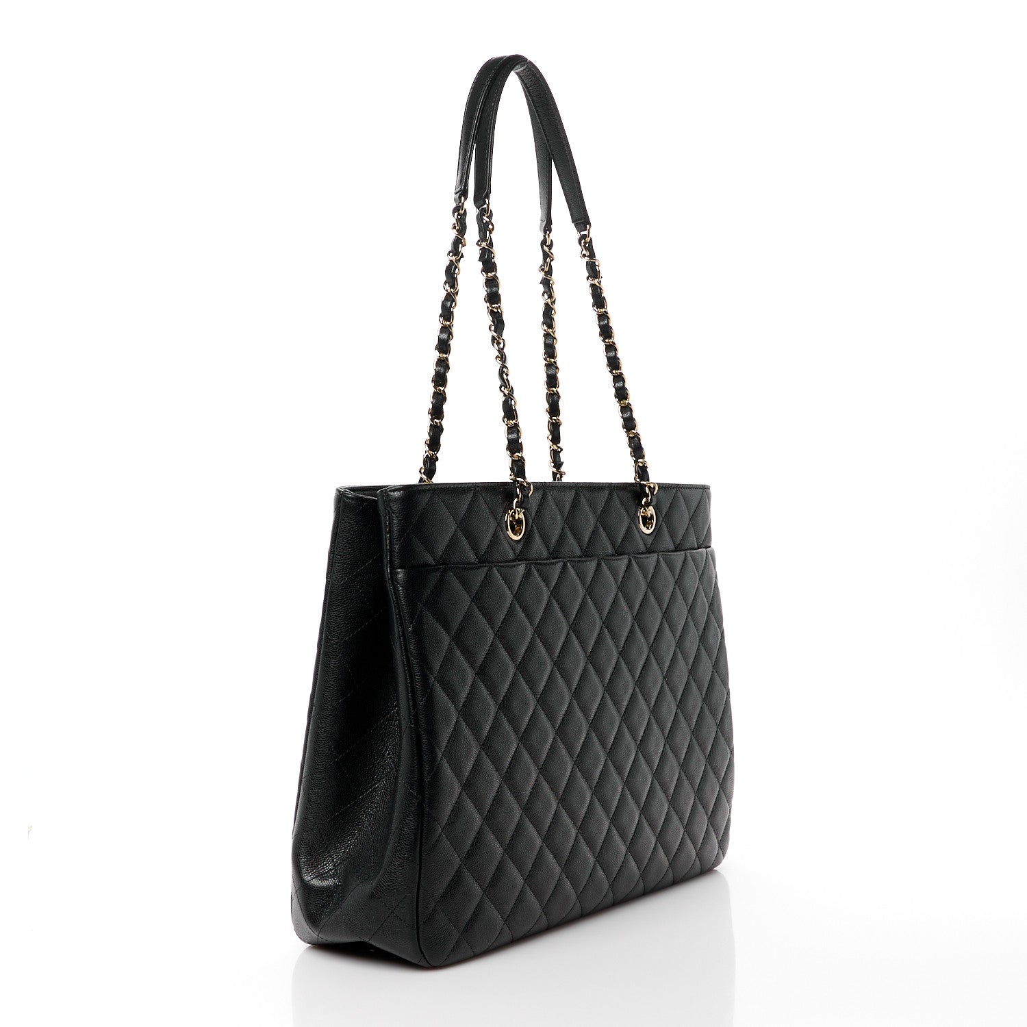 Chanel Caviar Quilted Large Shopping Tote Black 3 of 11