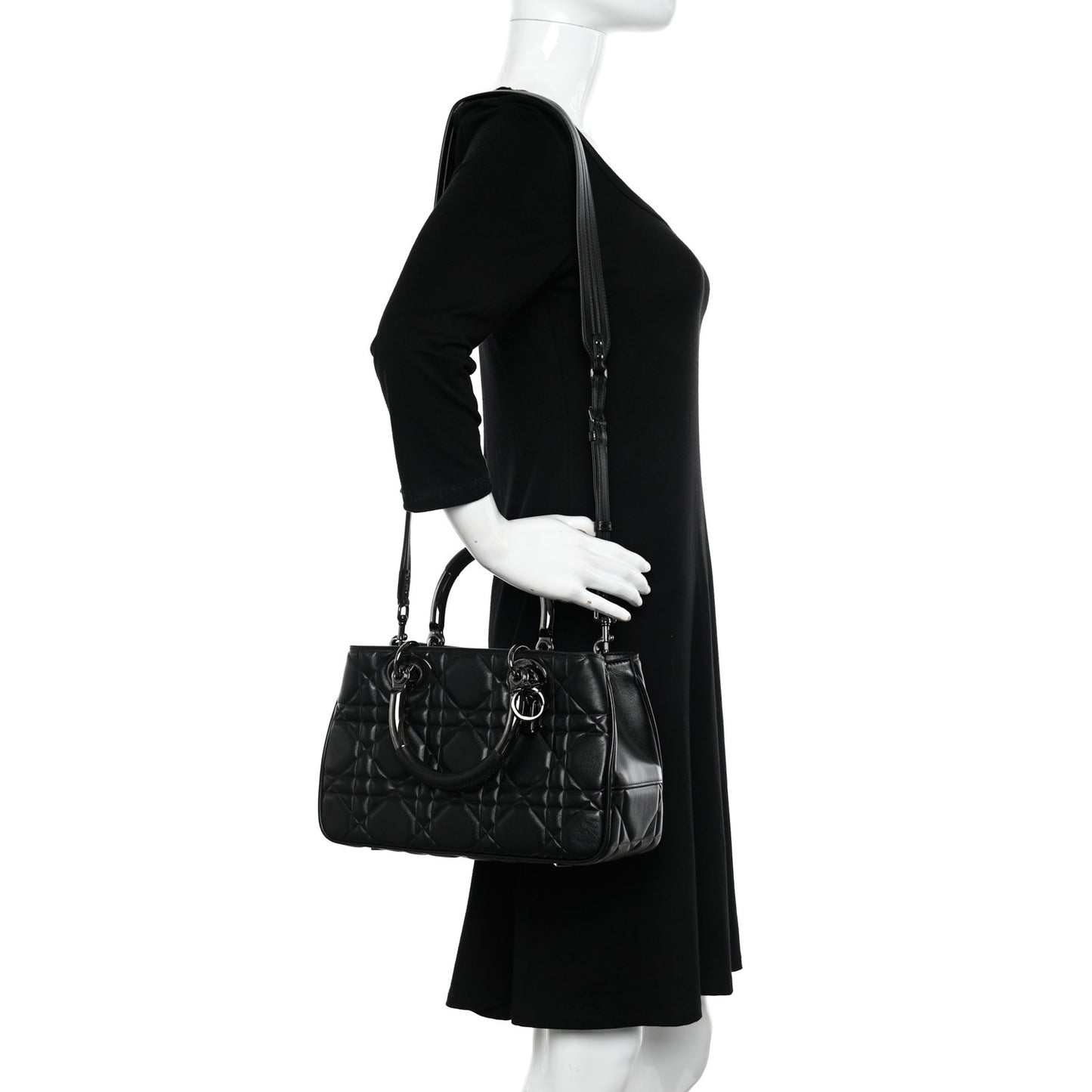 Lambskin Cannage The Lady 95.22 Black