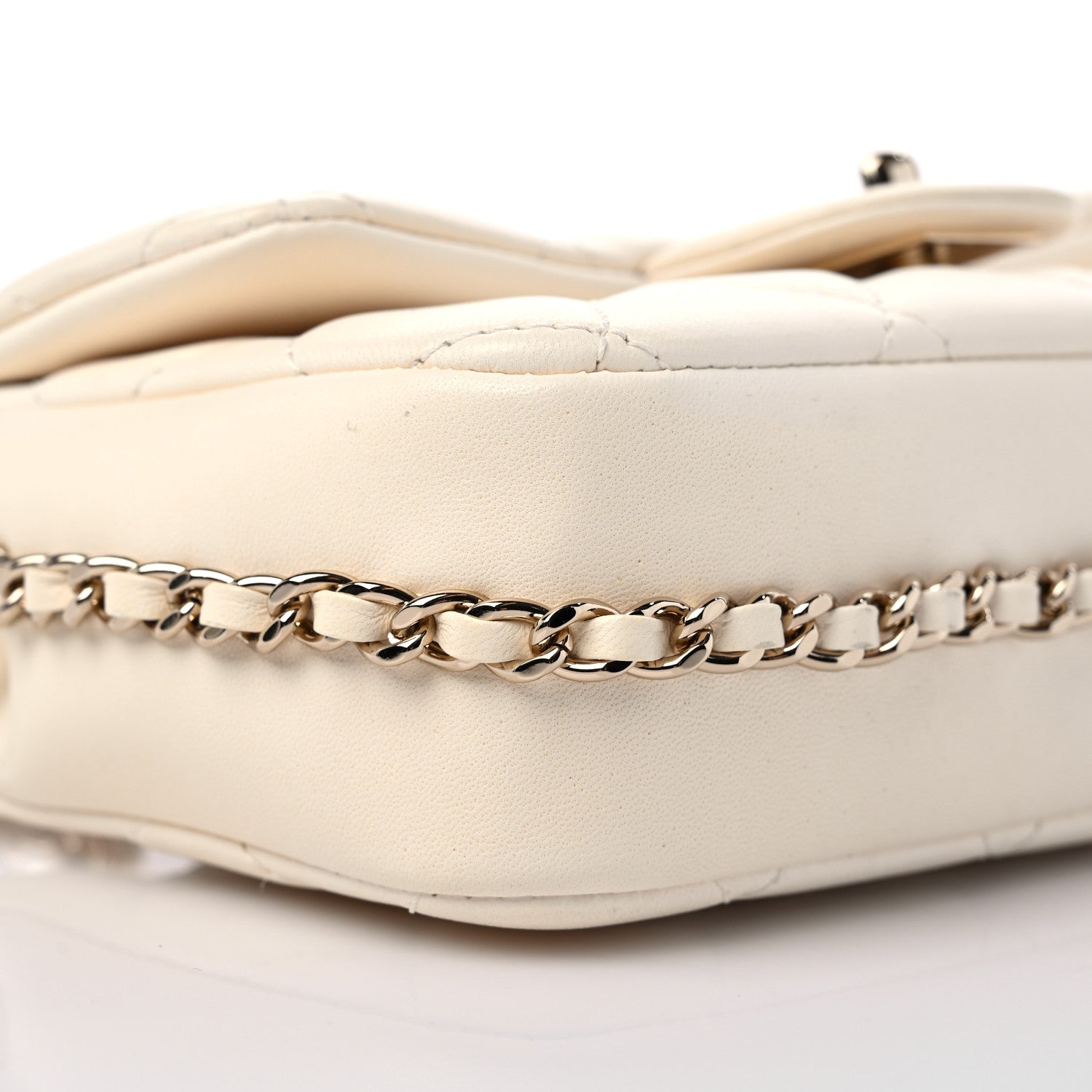 Chanel Lambskin Quilted Mini My Precious Flap White 8 of 11