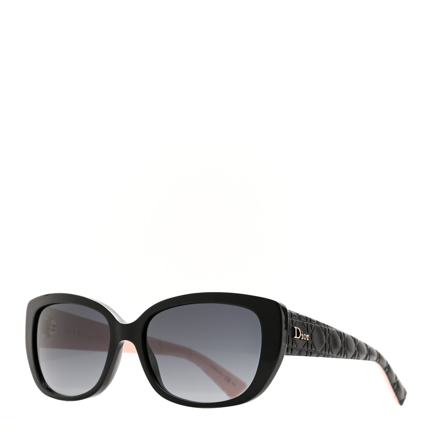 Lambskin Cannage Dior Lady 2R Sunglasses Black
