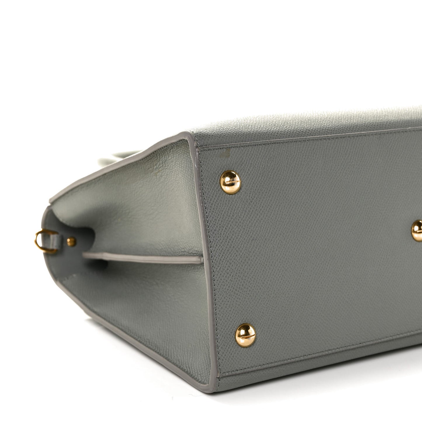 Grained Calfskin Large St. Honore Tote Grey