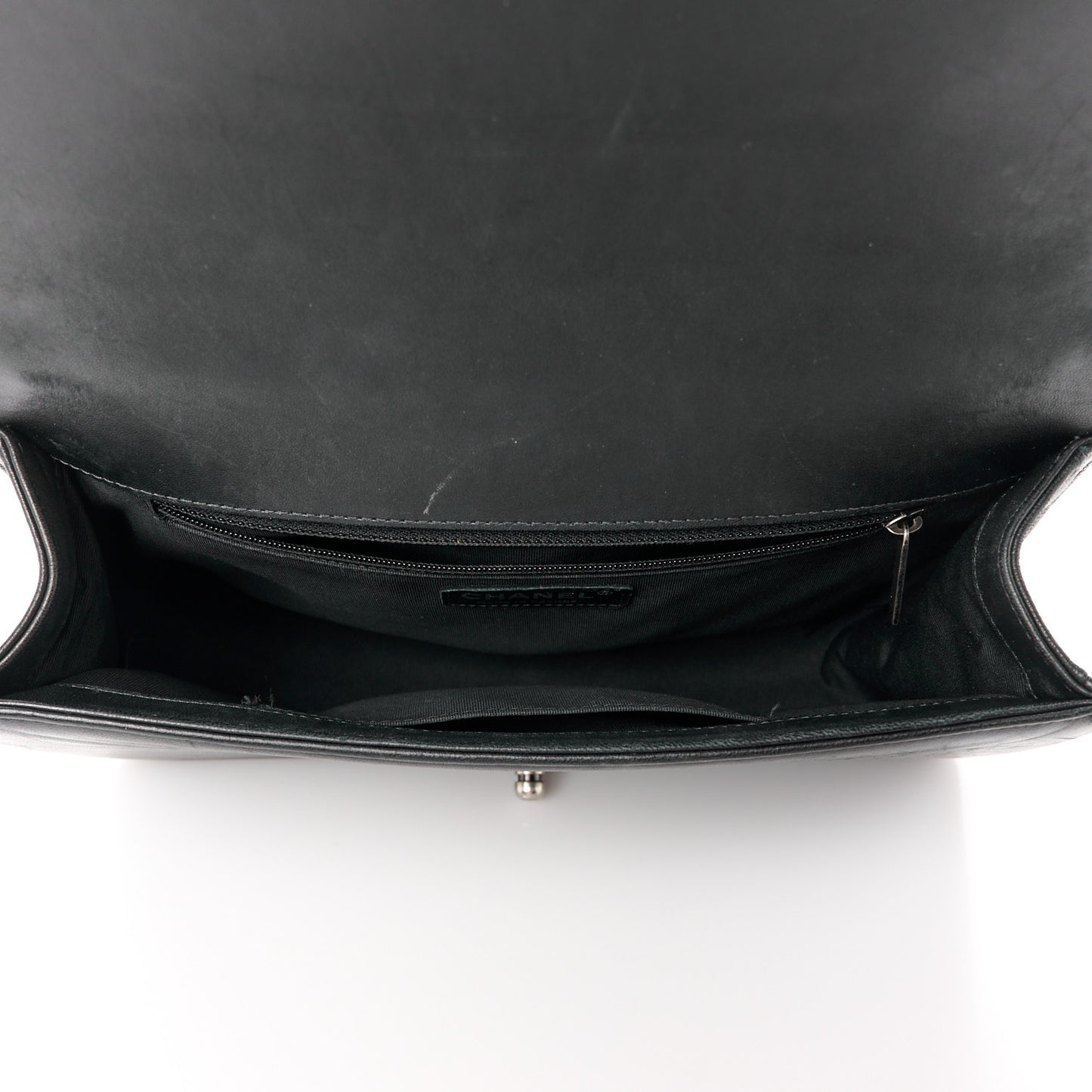 Calfskin Quilted New Medium Boy Flap Black